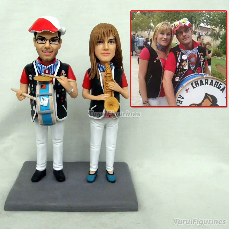 Свадебный торт Топпер кемпинг на заказ пара поплавок Мини Пара статуя