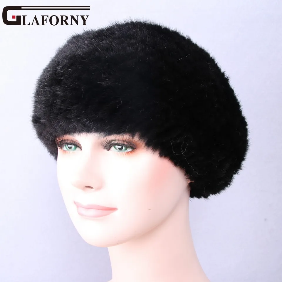 Glaforny женские зимние меховые шапки меховая шапка из натуральной норки толстые