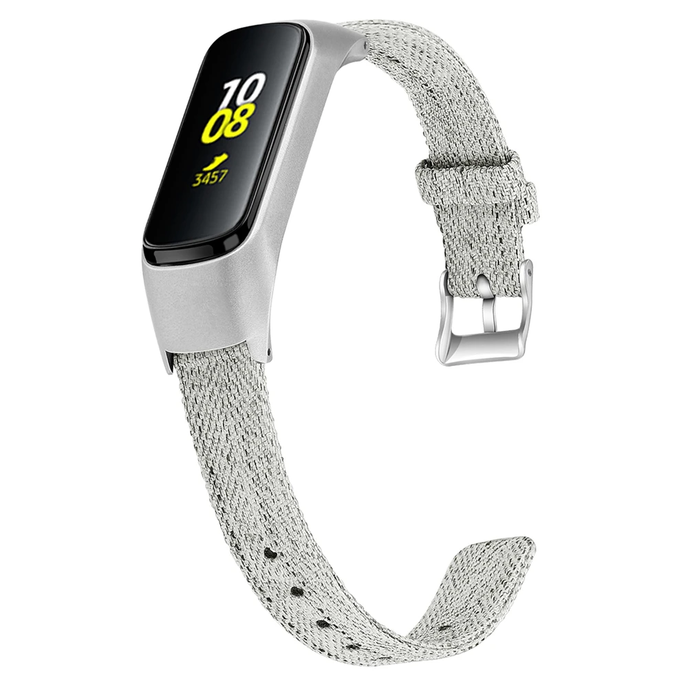 Сменный Браслет ремешок для samsung Galaxy Fit-e смарт-браслет холщовый ремешок для часов браслет из нержавеющей стали с пряжкой спортивные ремешки