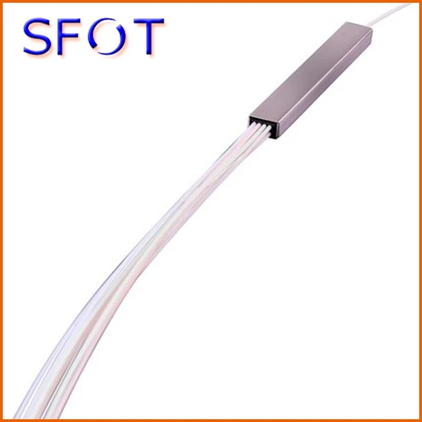

Free shipping, FTTH 1x8 Port Mini PLC Splitter, steel tube type, without connectors, SM, 0.9mm, 1.0M