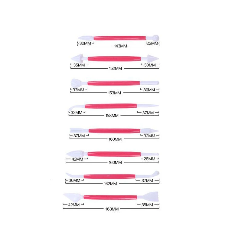 8 шт./компл. ручка для украшения тортов из сахарного дерева множество форм
