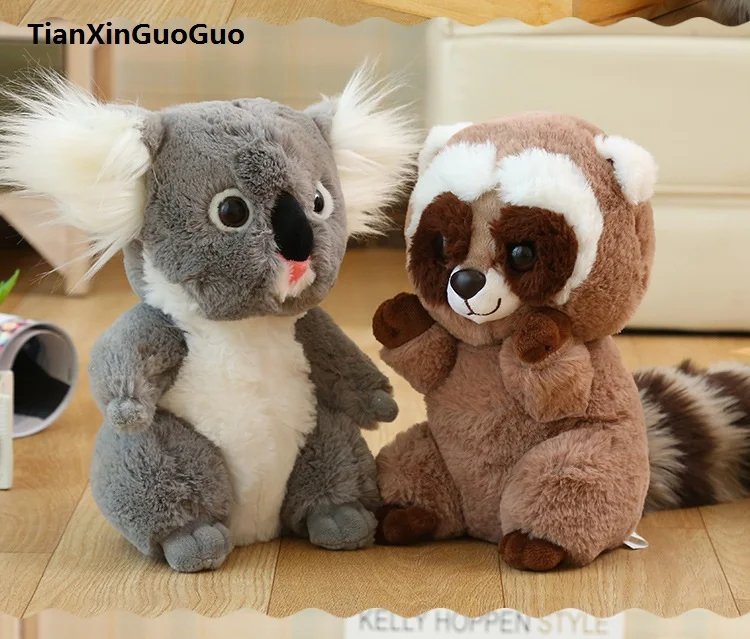 

new arrival about 26cm cartoon koala,raccoon plush toy soft doll baby toy birthday gift w2400