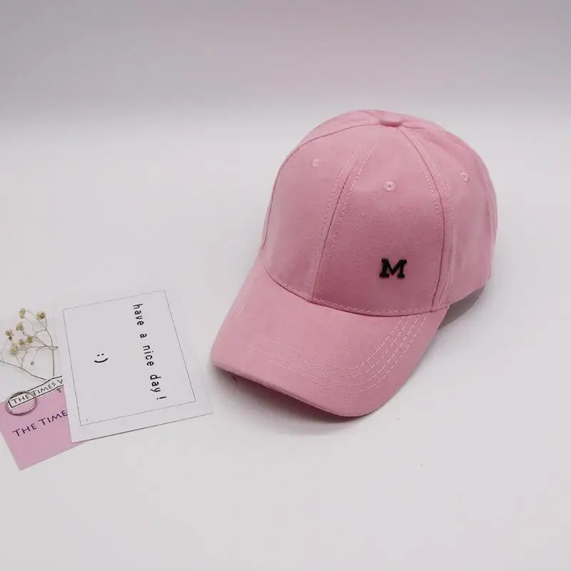 Новая женская Повседневная бейсбольная кепка с логотипом M Dad Hat Deus cap розовая черная Женская ОВО Дрейк шляпы замшевая бейсболка Мужская кепка - Цвет: 3