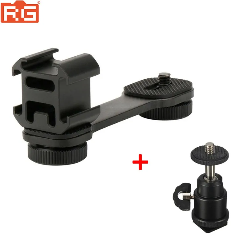 RG-2 Тройной Горячий башмак адаптер удлинение микрофона бар для Zhiyun Smooth 4 DJI Osmo карманные аксессуары для Кардана - Цвет: RG-2