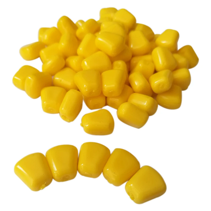 Высокое качество 20 шт./лот 1 см Желтые мягкие приманки для ловли карпа с запахом