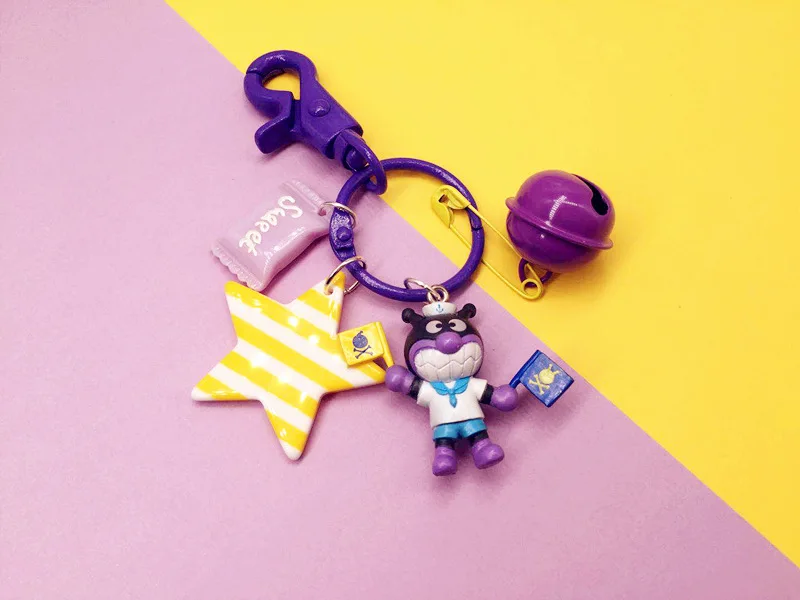 Японский милый мультяшный Супермен Anpanman брелок держатель для ключей женщин