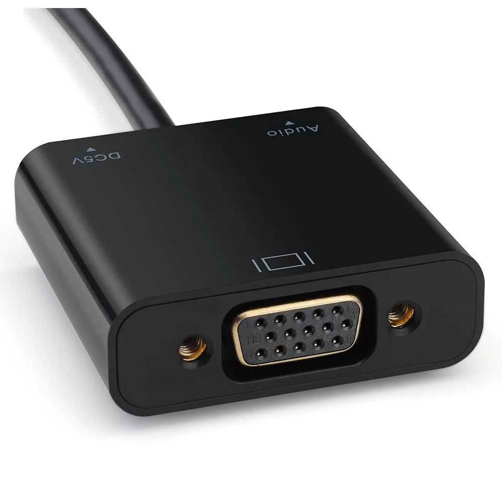 1080P HDMI Черный Micro-USB Женский аудио-видео кабель-адаптер конвертер 3 5 мм аудио