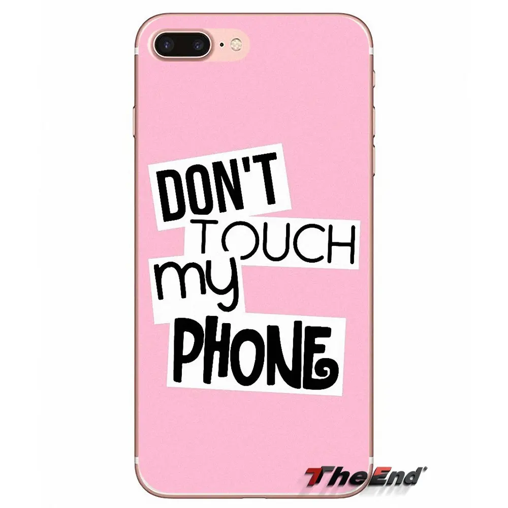DON T TOUCH MY PHONE для Samsung Galaxy S3 S4 S5 MINI S6 S7 edge S8 S9 Plus Note 2 3 4 5 8 мягкие прозрачные чехлы |