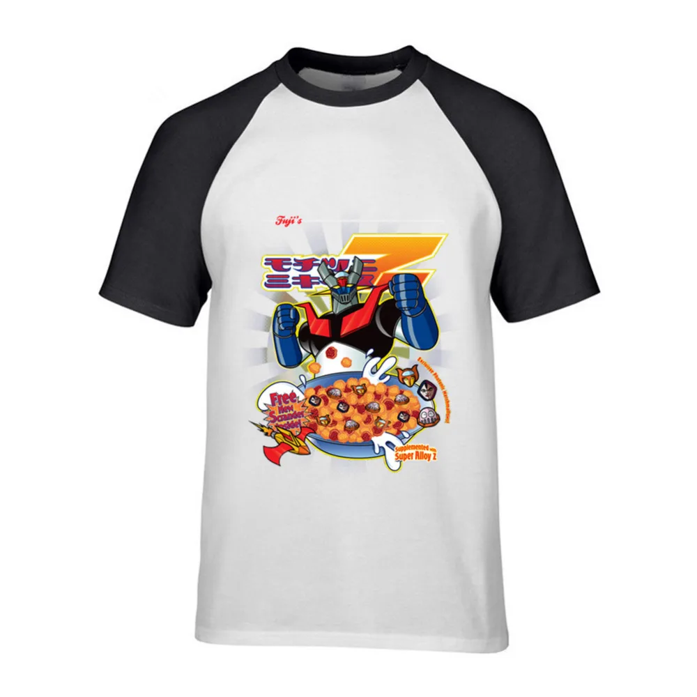 Mazinger Z T shirts 2019 fashion men Anime Interesting old classic robot movie T-Shirt Black Basic Tees shirt for boys | Мужская одежда