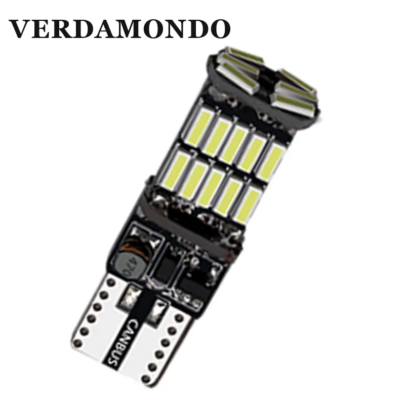 1 шт. T10 w5w canbus Автомобильная интерьерная Лампа 194 501 led 26 SMD 4014 светодиодная