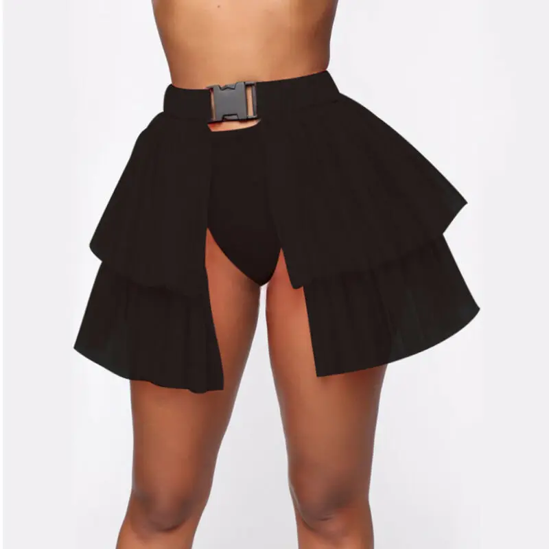 Новые стильные женские юбки многослойная длинная кружевная юбка с тюлем