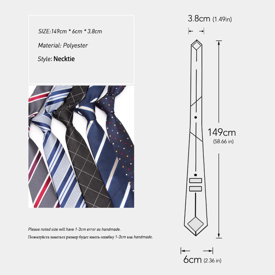 

Mens Ties Slim Necktie Stripe 6cm Ties for Men Business Wedding Jacquard Bow Tie Male Dress Shirt Fashion Gift Gravata