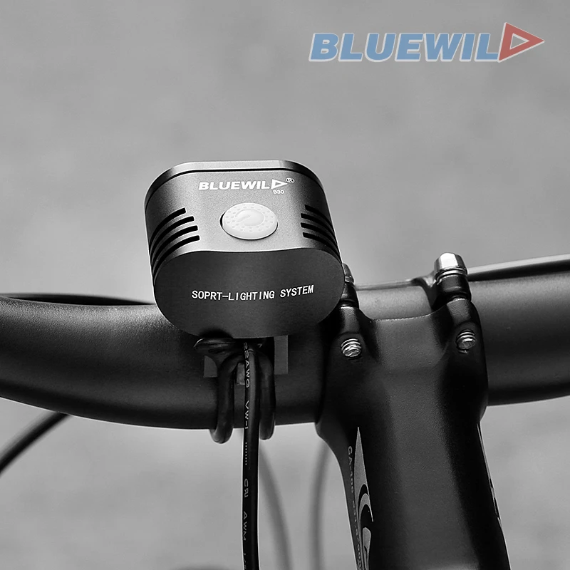 Фото Велосипедный фонарь BLUEWILD водонепроницаемый аккумулятор 10400 мАч 2x CREE XML T6 с Велосипедный фонарь BLUEWILD водонепроницаемый аккумулятор 10400 мАч 2x CREE XML T6 с