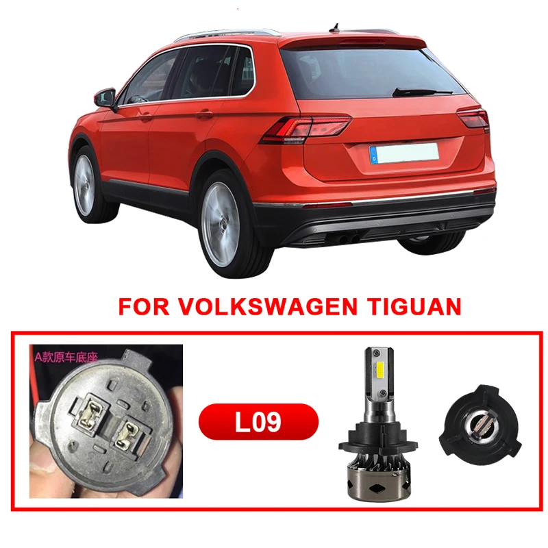 CARLitek Мини светодиодный налобный фонарь H7 Canbus светильник для Volkswagen Tiguan 12000LM 12V 6000K