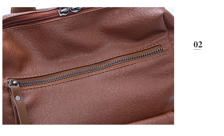Женские рюкзаки, винтажная модная кожаная сумка Mochila, многофункциональная сумка-тоут с защитой от кражи, большая красочная сумка на плечо для путешествий