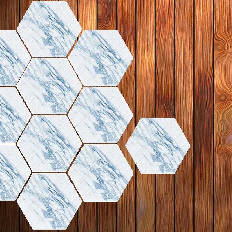 Настенные наклейки для украшения дома 10 шт. шестигранные Наклейки на стены и пол