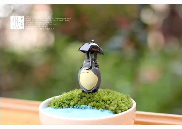 МИЛЫЙ Тоторо с зонтиком Сказочный Сад Миниатюрные Мини гномы моховые террариумы