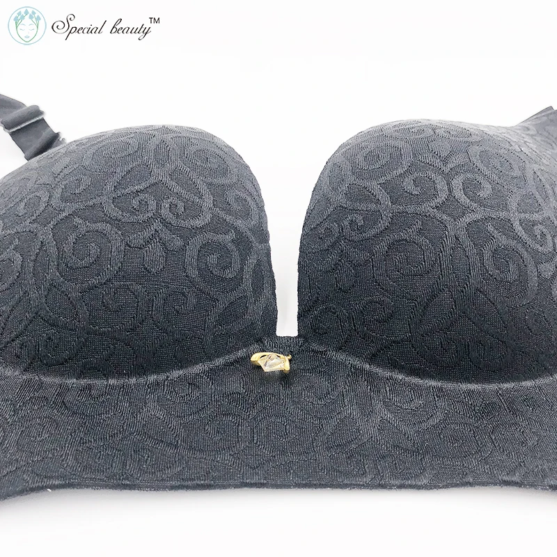 Особая красота! Φ! Черный цвет супер Сексуальная Вышивка бесшовный удобный