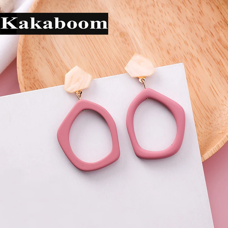 Kakaboom женские под старину акриловый простой стиль Висячие серьги темперамент