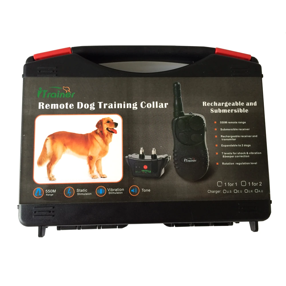 Тренировочный ошейник для собак с пультом ДУ 500 м|anti-bark dogs|training shockshock collar |