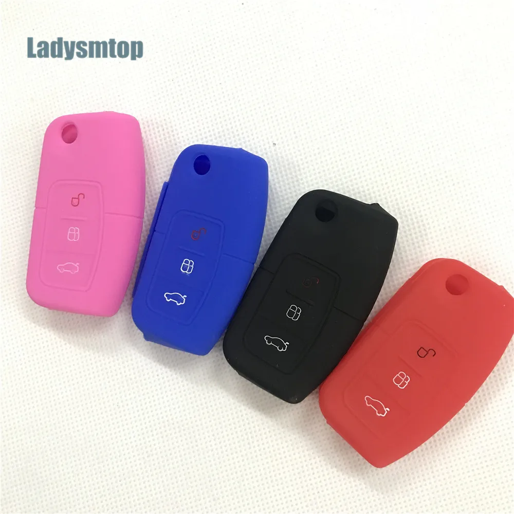 Ladysmtop силиконовые ключи чехол протектор для Ford Focus 2 фокус 3 Kuga Ecosport Fiesta Mondeo EDGE/C MAX/S