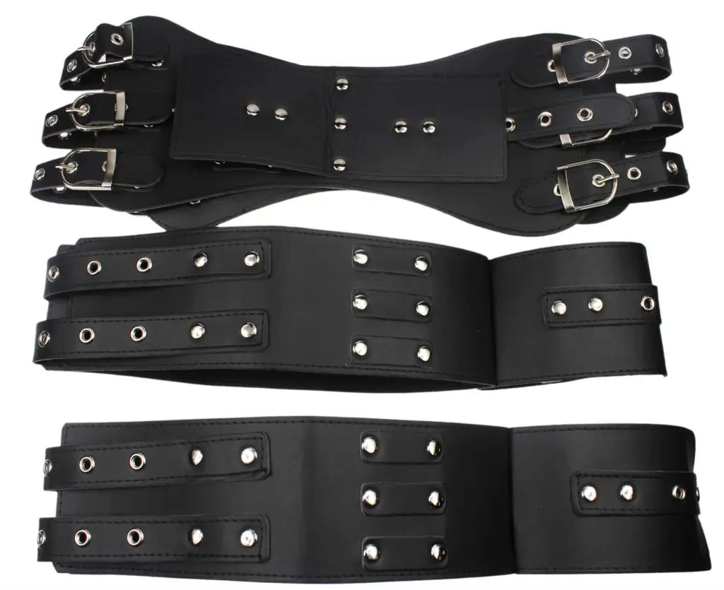Waist Even Hand Leg Leather Restraint Bondage Belt Fetish Sex Slave Toys For Couples Free Shipping | Красота и здоровье