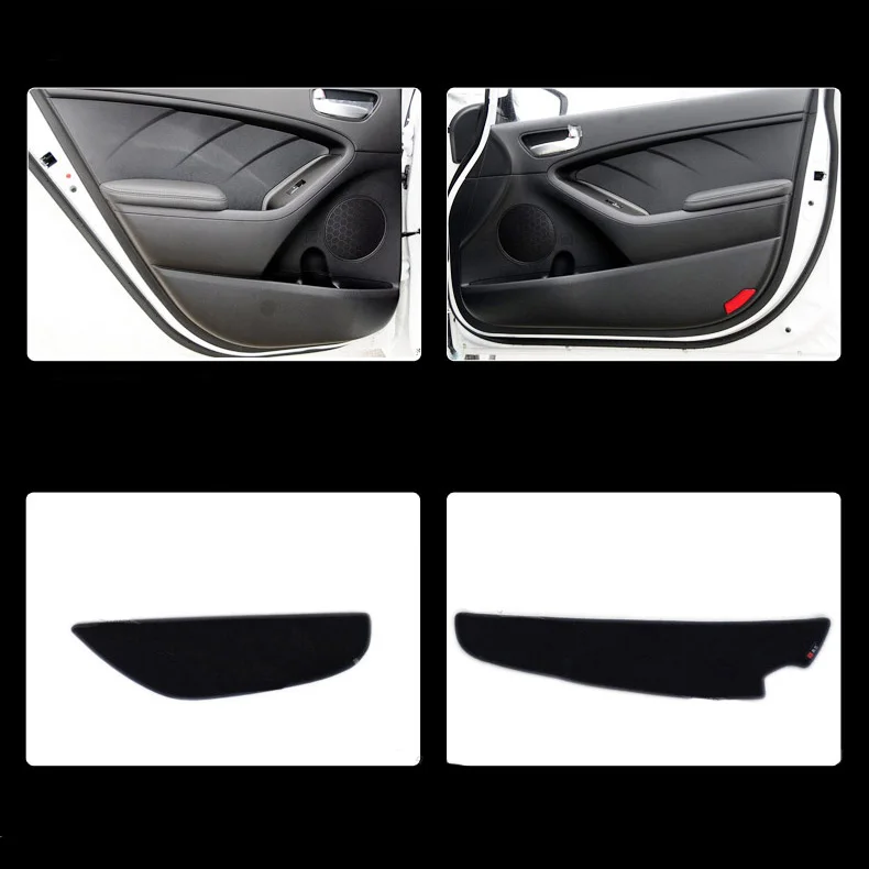 Защитные коврики для дверей из ткани декоративные с защитой от ударов Kia K3 2013 2015 4