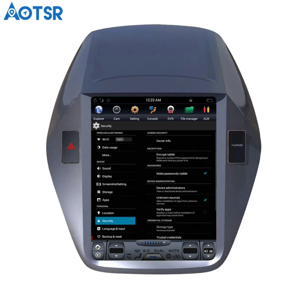 Android 7 1 Tesla стиль 10 4 дюймов Автомобильный без dvd плеера GPS навигация для Hyundai IX35 2009