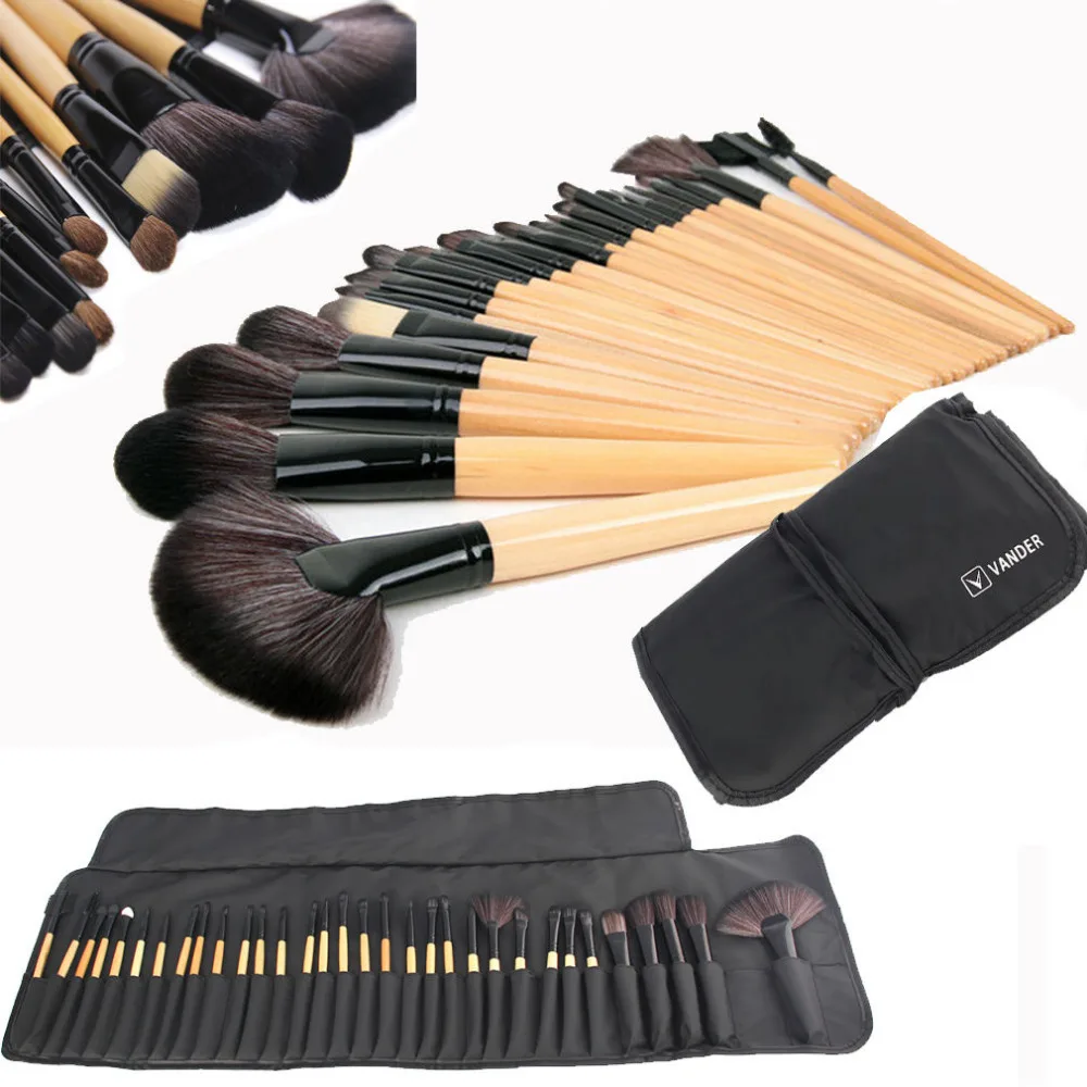Профессиональный набор кистей для макияжа Vander 32 шт. косметическая пудра