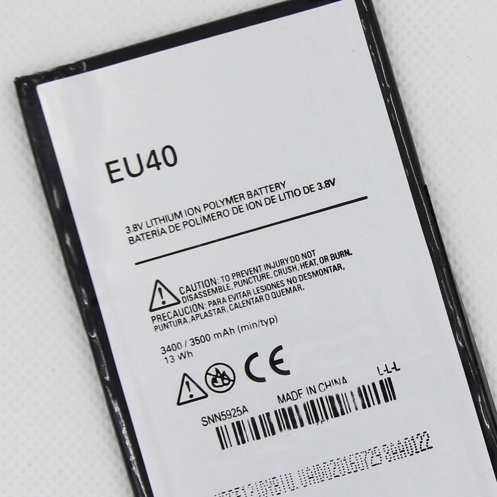Оригинальный аккумулятор 20 шт./лот 3500 мАч EU40 для Motorola moto Droid Ultra XT1080 MAXX ML-M075H сменные