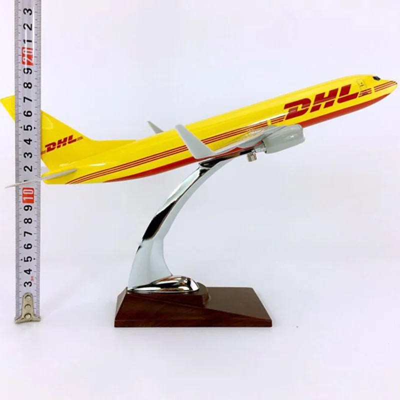 30 см 1:230 весы Boeing B737-800 модель DHL экспресс- Авиакомпания с базовым сплавом самолет дисплей для сбора