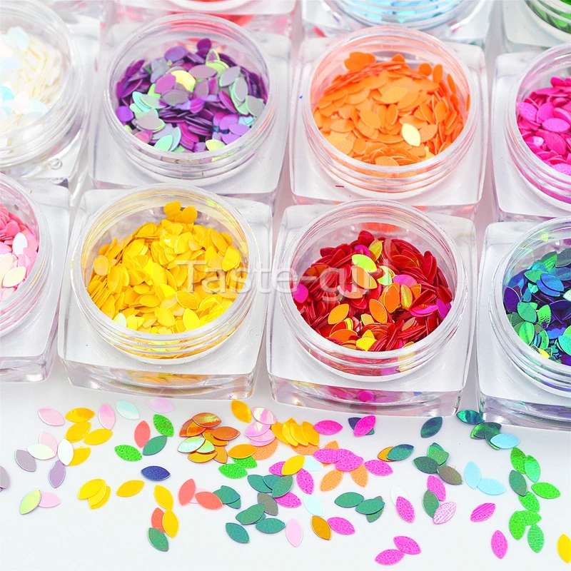 12 видов цветов блестящие ультратонкие наклейки с блестками в форме маркиза