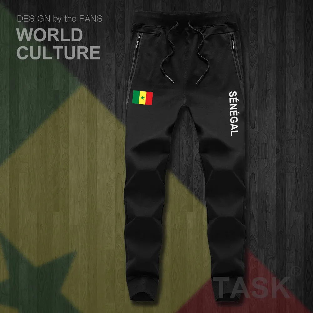 Senegal SEN africa Senegalese mens pants joggers jumpsuit sweatpants track sweat fitness fleece tactical casual nation country | Мужская