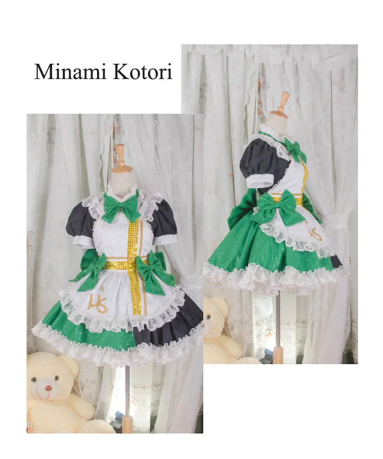 

Anime!Lovelive Minami Kotori Maid Dress Luxuriant Version Lolita Uniform Cosplay Costume For Women Custom Any Size Free Shipping