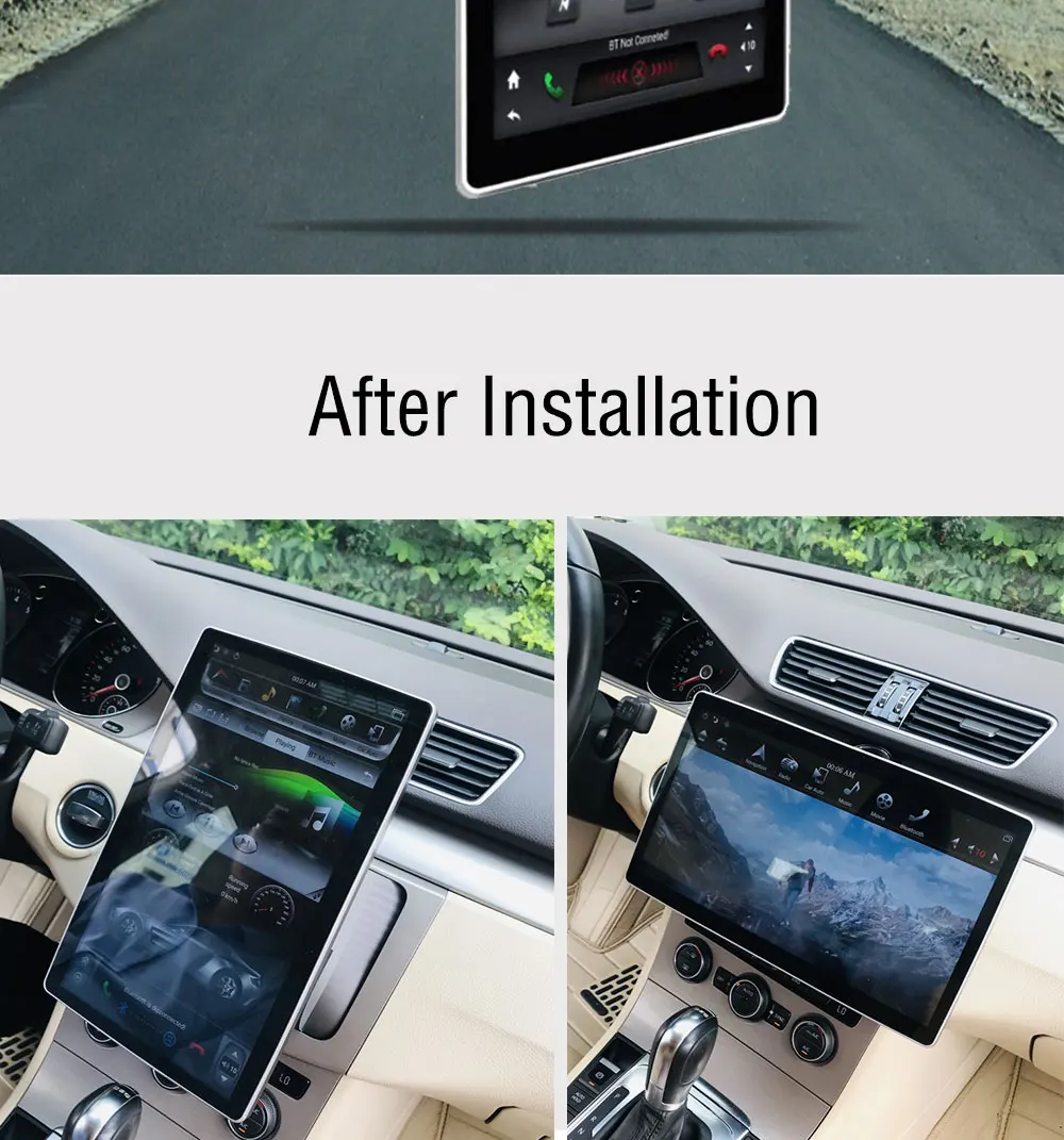 Android 8,1 Авторадио 12,8 ''автомобильное радио 360 градусов Rotable подвижный для Toyota/Nissan/hyundai/Kia gps Navi большой экран 2 Din