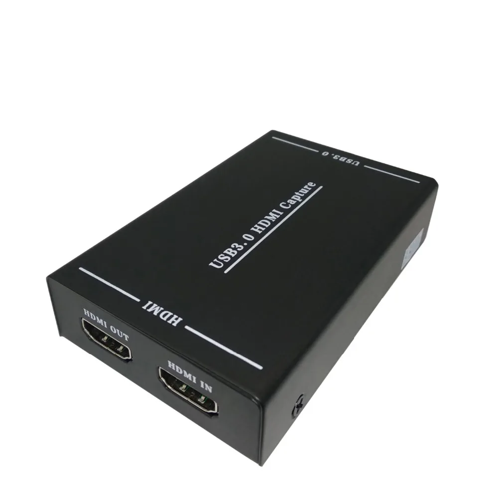 HDMI to USB3.0 capture with micphone 4K HD game card driverless installation KVM switch | Компьютеры и офис