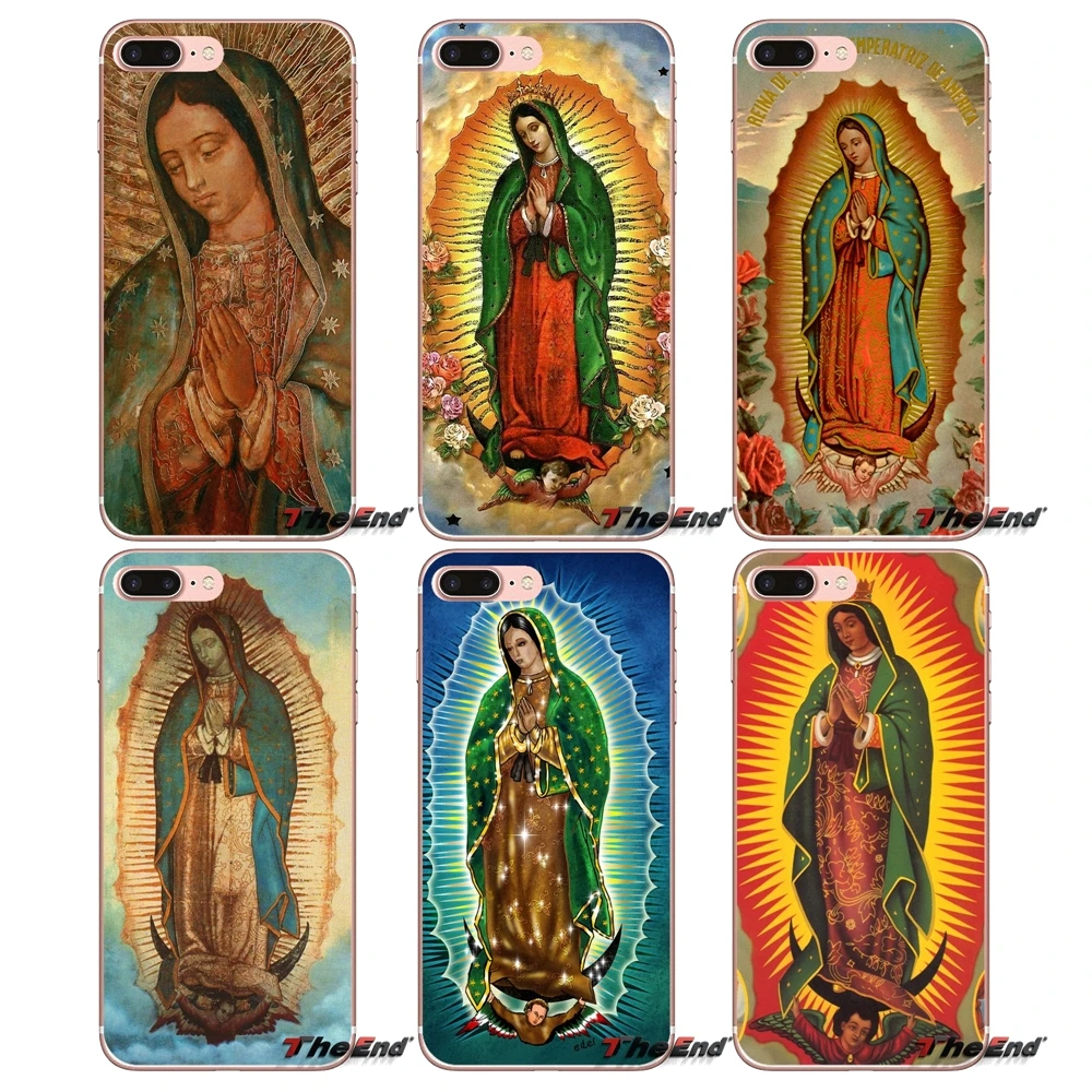 Мягкий чехол Virgin De Guadalupe Virgen Mary для Sony Xperia Z Z1 Z2 Z3 Z5 compact M2 M4 M5 E3 T3 XA Aqua LG G4 G5 G3 G2 Mini