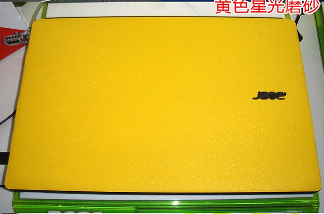 Yellow Star Matte Ноутбук углеродного волокна виниловая кожа Наклейка Обложка для acer Predator Helios 300 PH315-51 15,6" - Цвет: Yellow Star Matte