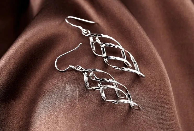 925 серебро серьги Нежный стиль 2 шт. = 1 pair/lot|earings|earrings zirconearrings metal |