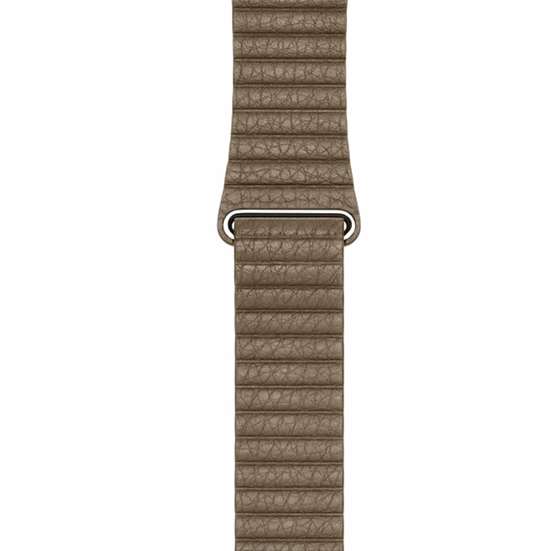 Кожаный ремешок с магнитной петлей 1:1 для Apple Watch 38 мм 40 мм 42 мм 44 мм ремешок для Apple Iwatch Band Series 1 2 3 4 ремешок для часов - Цвет ремешка: Brown