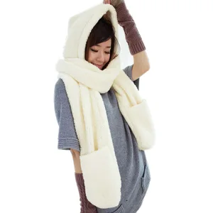 Шапка-ушанка женская зимняя, шарф-шаль, шарф-накидка, 2017