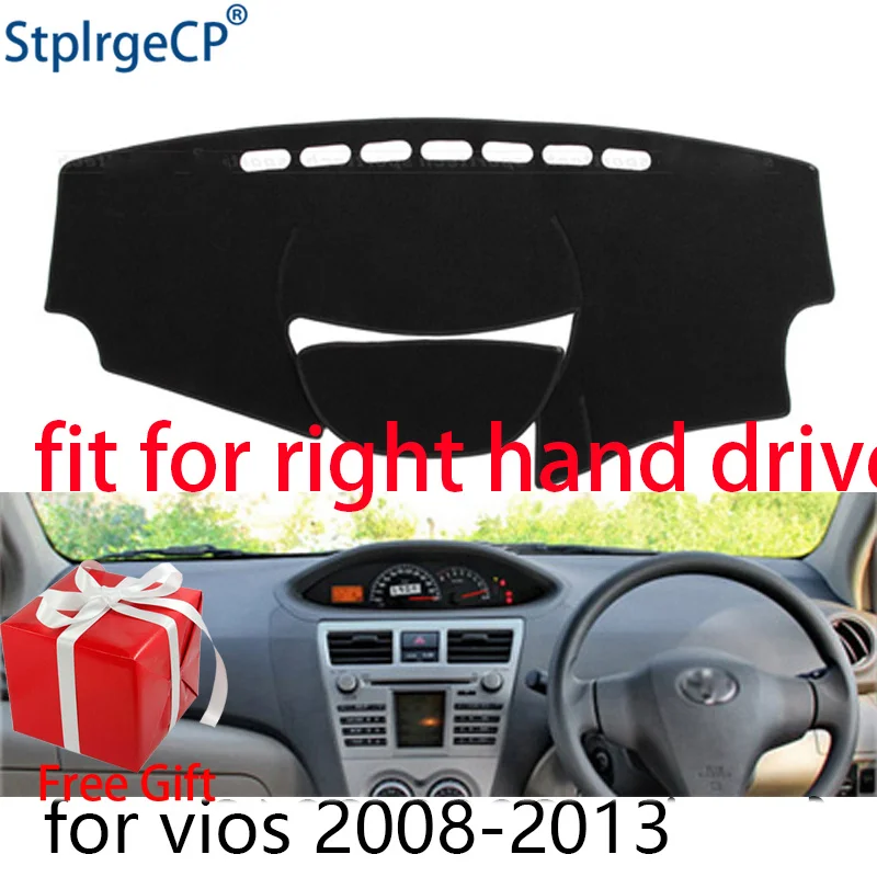 Коврик для приборной панели автомобиля коврик правого руля Toyota Vios 2008 2009 2010-2013