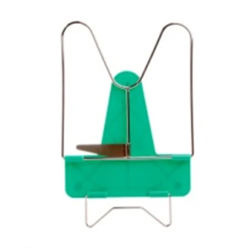 

Adjustable Novelty Angle Foldable Reading Book Stand Holder Document Metal Desk(Green)