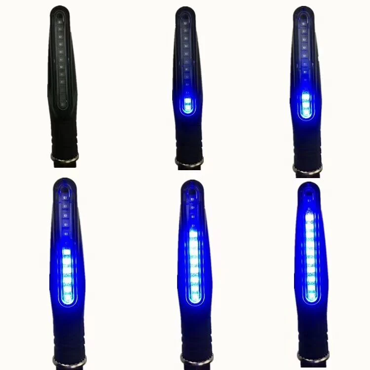 Blue light 4 шт. мигалка мотоциклетный светодиодный Универсальный мигающий задний светильник IP68 Водонепроницаемый последовательный сигнал поворота для мотоцикла - Цвет: Blue light