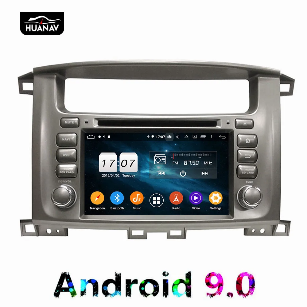 Автомобильный DVD плеер DSP Android 9 GPS навигация для Toyota Lander Cruiser Lc100 1997 2007