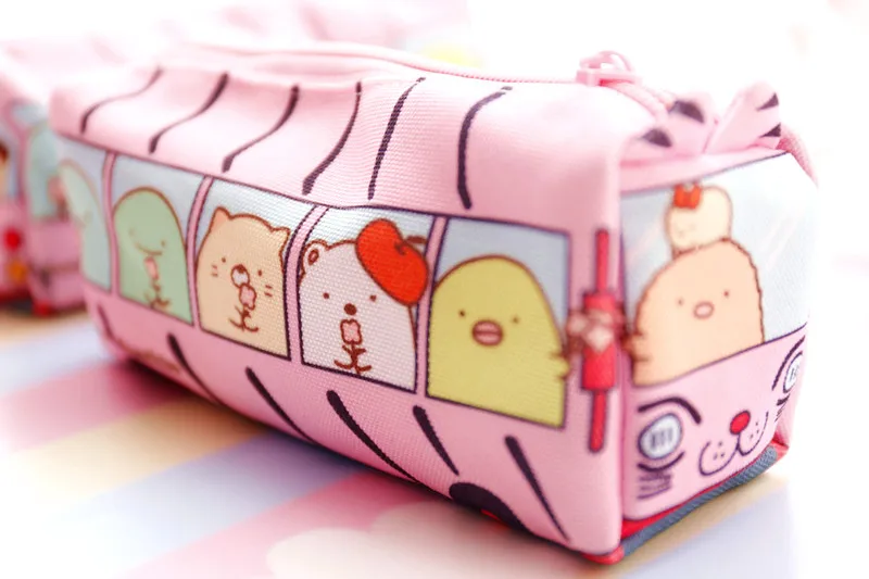 1 шт. милый чехол для карандашей San-x sumikko gurashi, модель автобуса sumikko gurashi, плюшевый Кошелек для девочек, школьные принадлежности, подарки