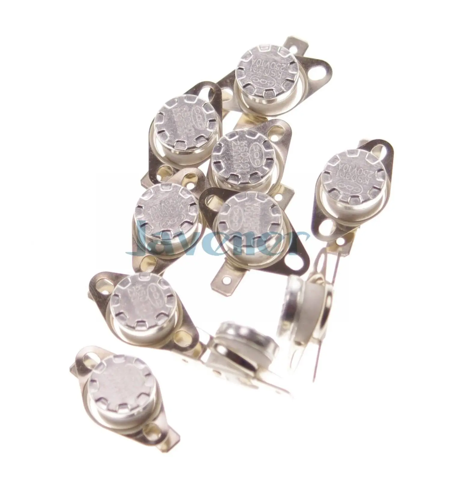 

Температурный Переключатель KSD301, 10 шт., 30-160 градусов C, 10 А, 250 В, NC