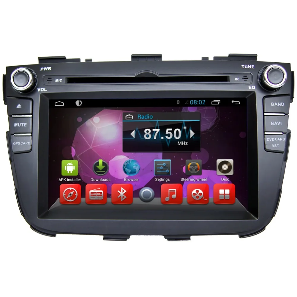 7 &quotHD 1024*600 четырехъядерный Android 6 0 Автомобильный DVD GPS Радио Видео Стерео