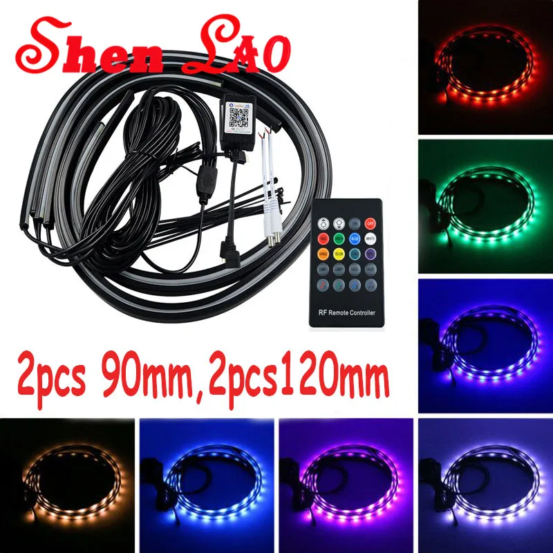 Shenlao для BMW e46 e90 e60 e39 f30 e36 f10 g30 x5 e53 90/120 см автомобиль RGB Светодиодные ленты 5050 Под