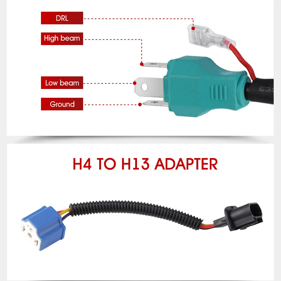 Oslamp 7 дюймов 75 Вт светодиодный фары для авто дальнего света H4 H13 Hi короче спереди и